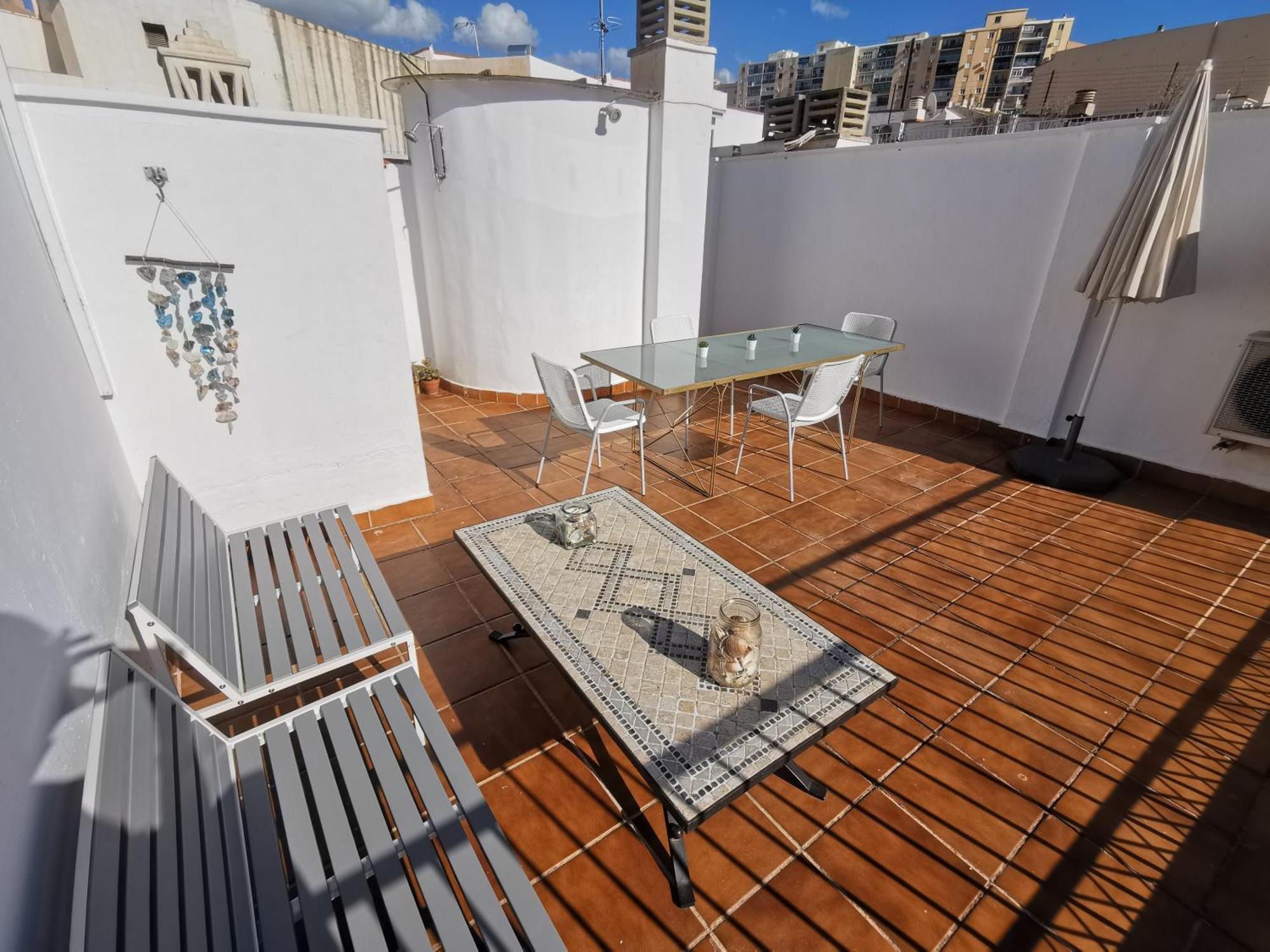شقة Atico Con Vistas Centro Historico / Terraza 40 M مالقة المظهر الخارجي الصورة