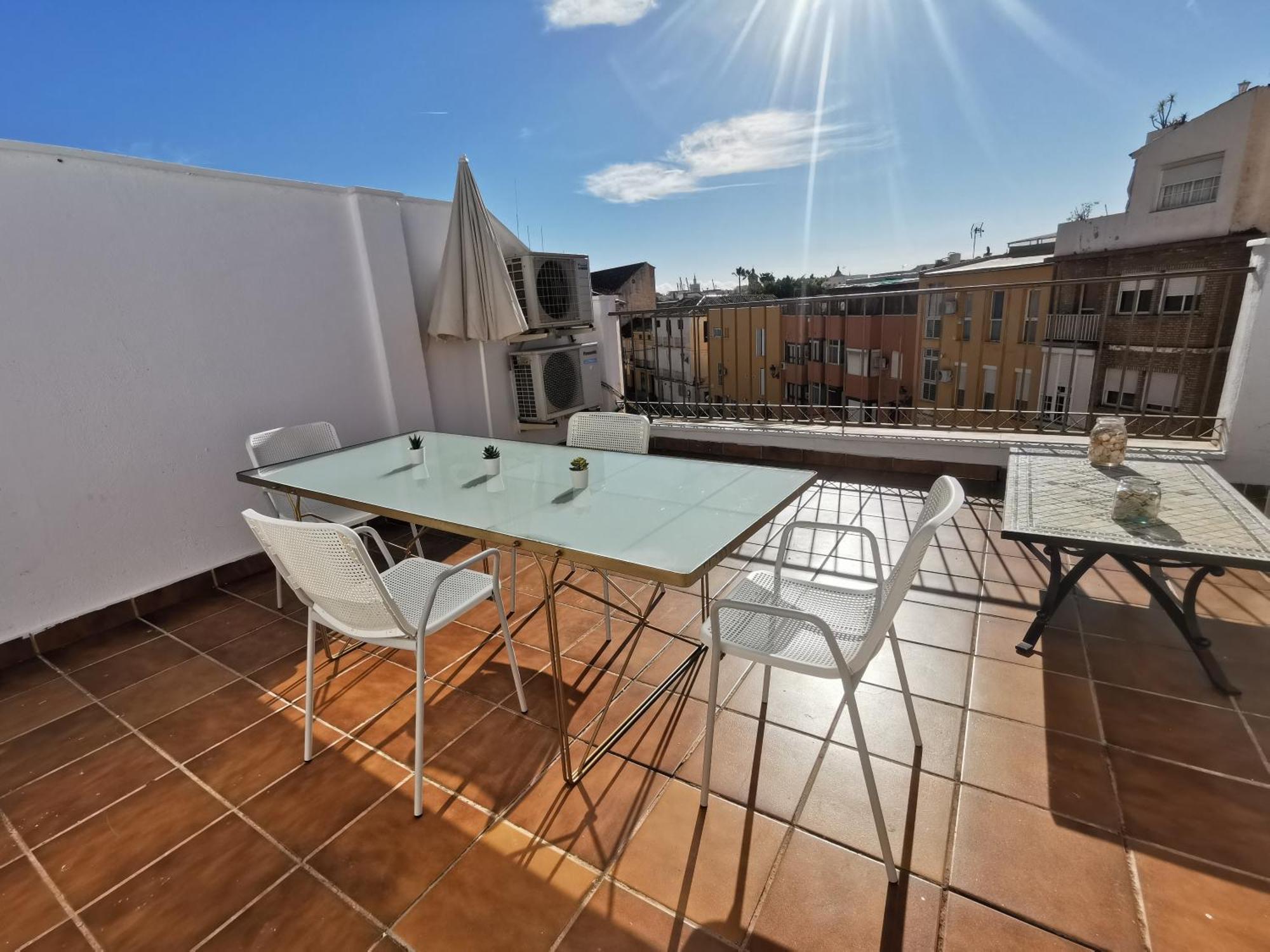 شقة Atico Con Vistas Centro Historico / Terraza 40 M مالقة المظهر الخارجي الصورة