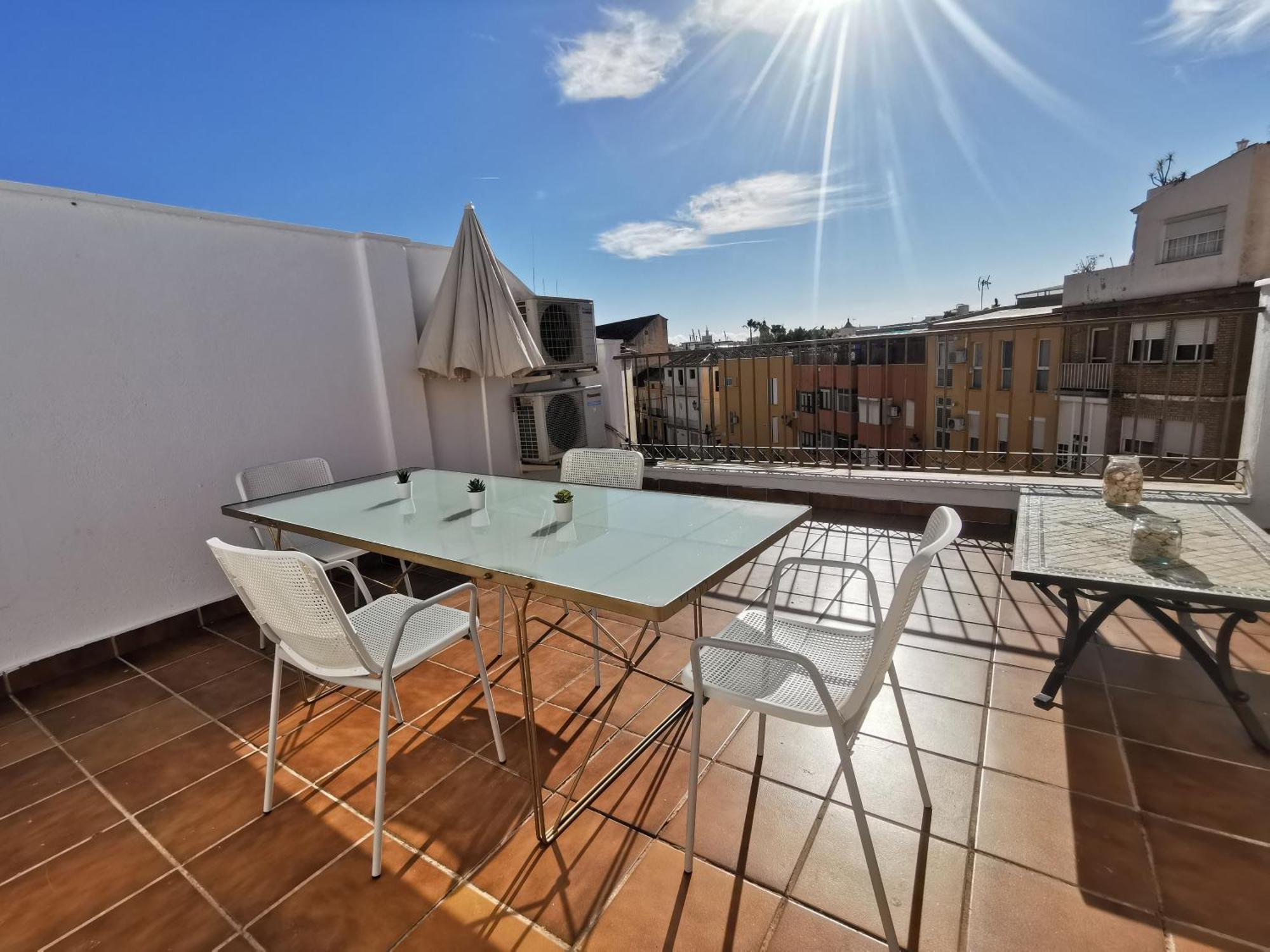شقة Atico Con Vistas Centro Historico / Terraza 40 M مالقة المظهر الخارجي الصورة